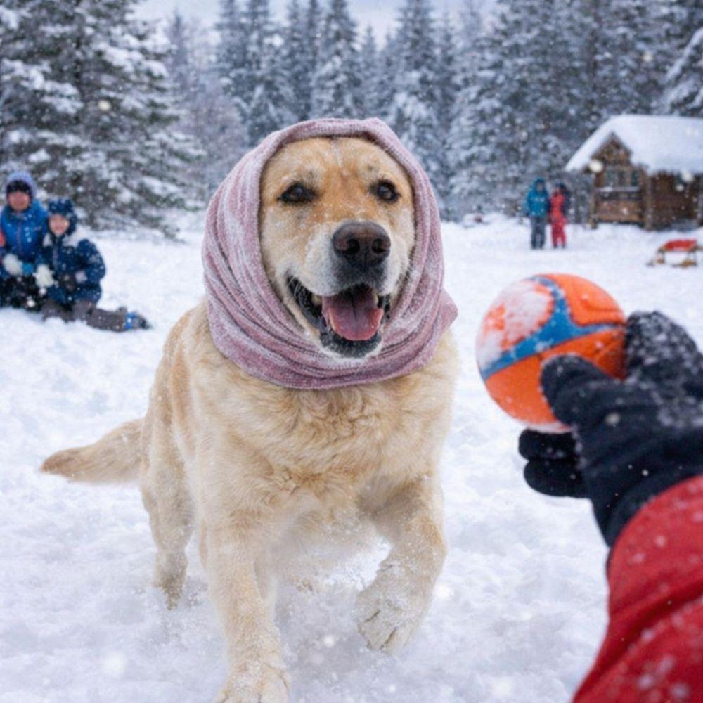 Dog Headgear Warm Dog Ears Cover Anti-scare Elastic Calming Headscarf Noise Protection Comfortable Pet Windproof Hat Outdoor