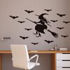 Halloween Living Room Decoration Stickers Sided Sticker Cat Witch Window Sticker