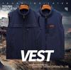 Men's Double-Sided Multi-Pocket Fleece-Lined Workwear Vest