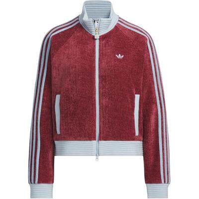 adidas Giacca Colore Originals Anno del Serpente Edizione Limitata Retro a Righe Color Block Velluto Collo Alto Sportiva Corta Ampia Giacca JN0723