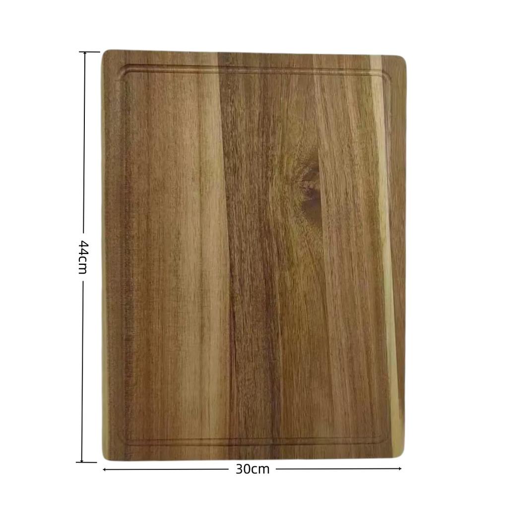Acacia Wood Cutting Board Wooden Cutting Board with Juice Groove Durable Wooden Chopping Board for Kitchen for Meat Fruit Cheese