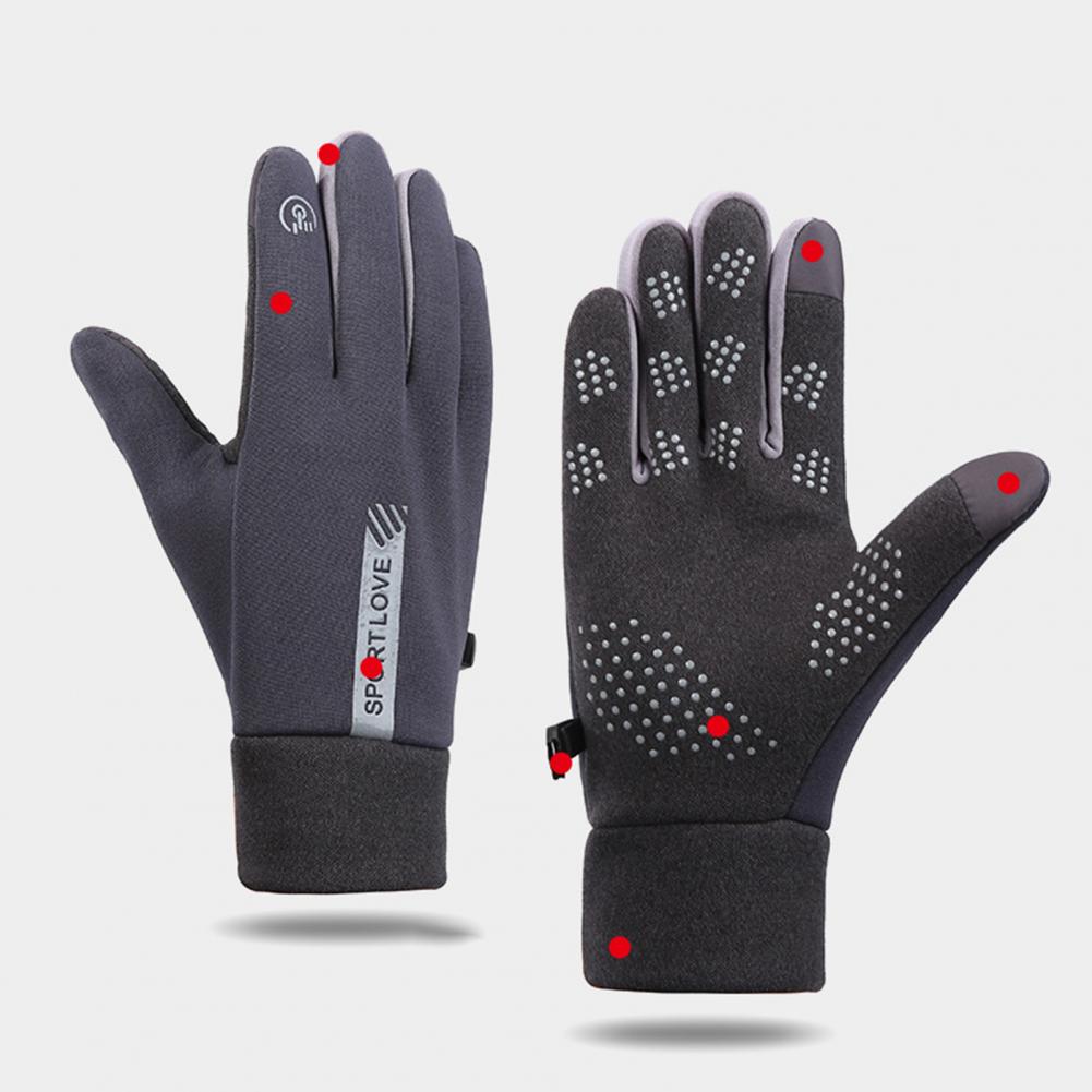 Ridding Gloves 1 Pair Chic Full Fingers Soft  Camping Skating Ridding Gloves for Adult