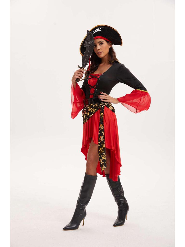 Costum Cosplay de Halloween Pirat Caraibe pentru Femei
