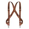 British Style Leather Suspenders Retro Suspender Clip Fashion Suspenders for Men  Suit