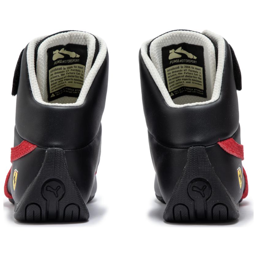 Puma Ferrari Future Cat Mid Top Training Shoes Unisex Black Red 308382-01