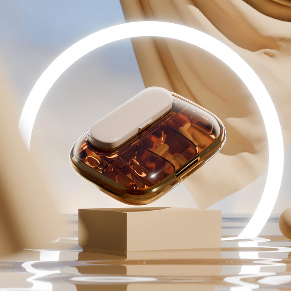 4/6 Fächer Kleine Pillendosen Organizer-Box Wöchentlicher Reise-Pillen-Organizer Tragbare Taschen-Pillenbox Halter Plastik-Behälterbox