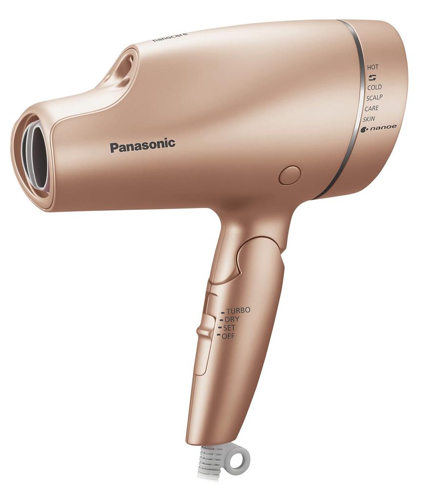 Panasonic Hair Nanoe International Pink Dryer, NanoCare, & Mineral, Compatible, Gold, EH-NA9F-PN