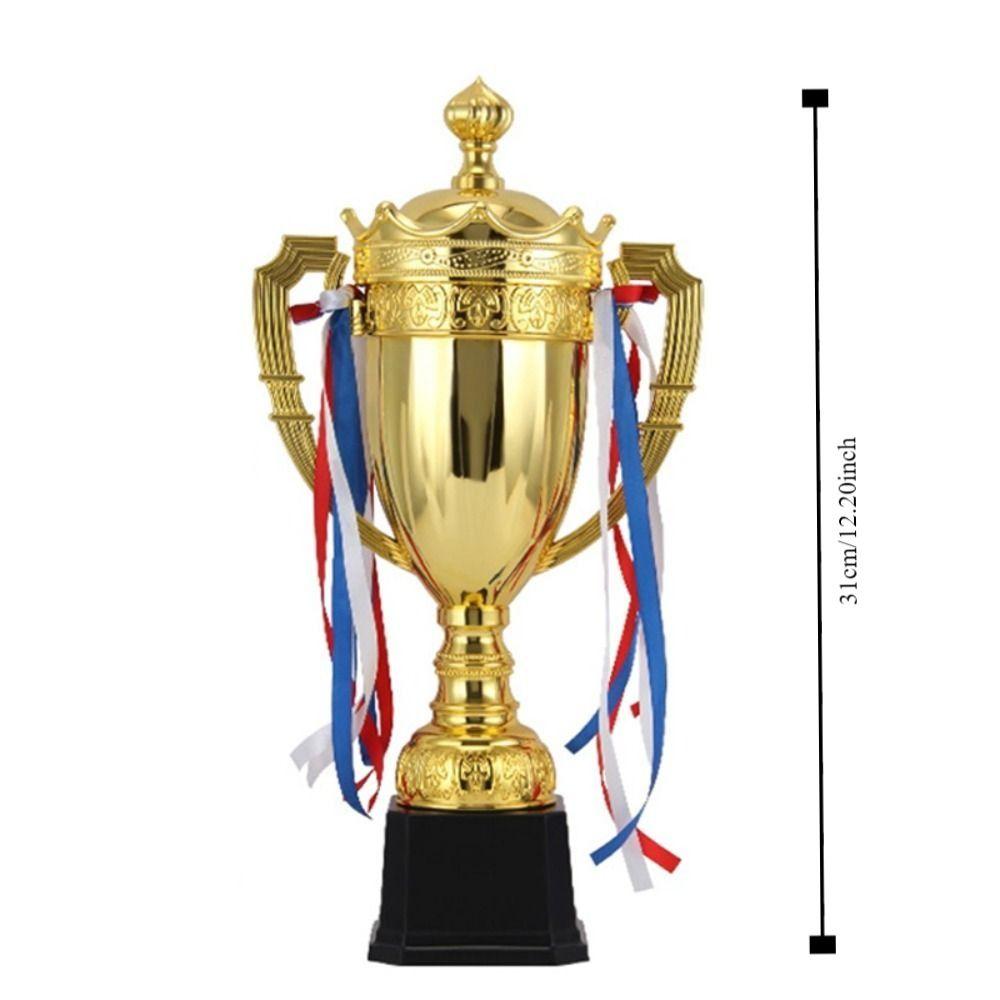 Plastic Model Gold Trophy Awards Sports Games Winner Award Trophy Toy  for Team Sport Competition