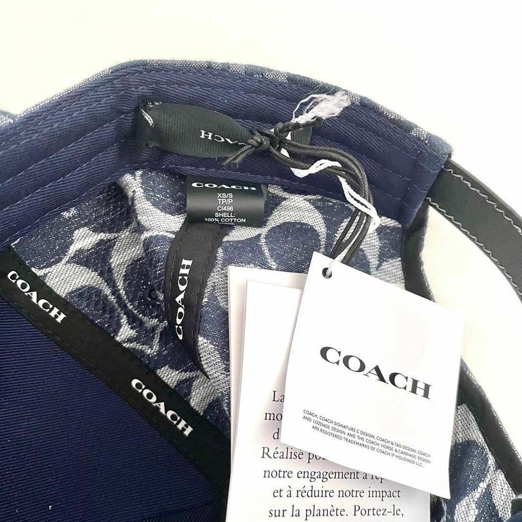 [USED] Coach Signature Baseball Hat, Men's, Sizes XS and S