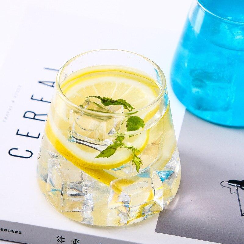 Mountain Design Heat Resistant Wine Glass Breakfast Water Cup Tea Juice Milk Mug Drinkware 300ML