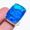 Natural Swiss Blue Topaz Gemstone 925 Sterling Silver Jewelry Ring Size 7 AR-18222