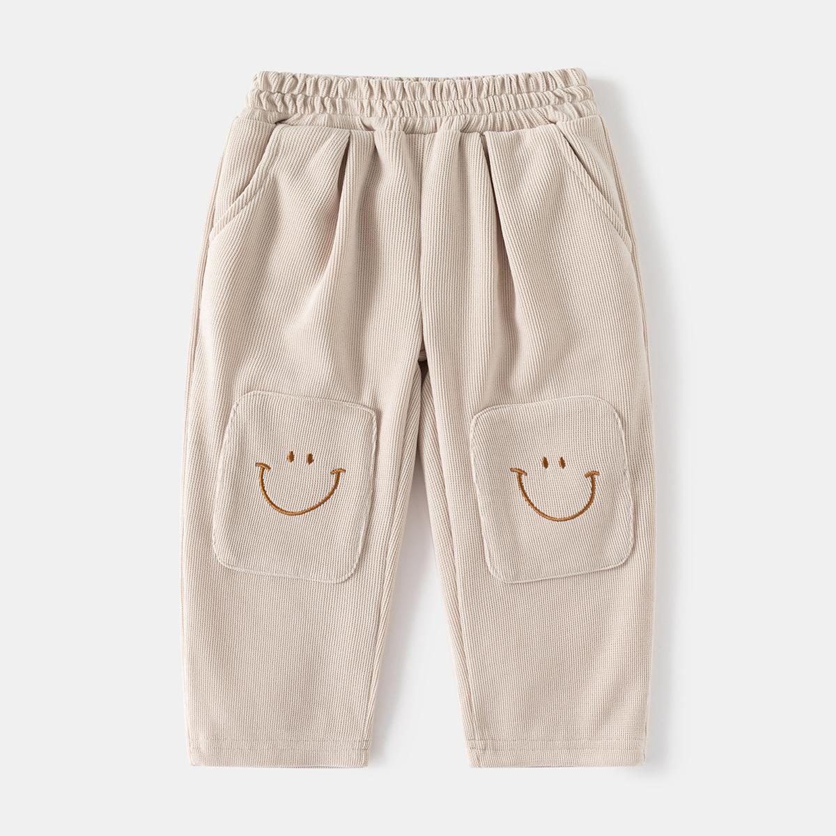 Children s clothing spring new corduroy children s pants, children s Korean slacks, solid color, versatile boys, and girls  pants 90cm