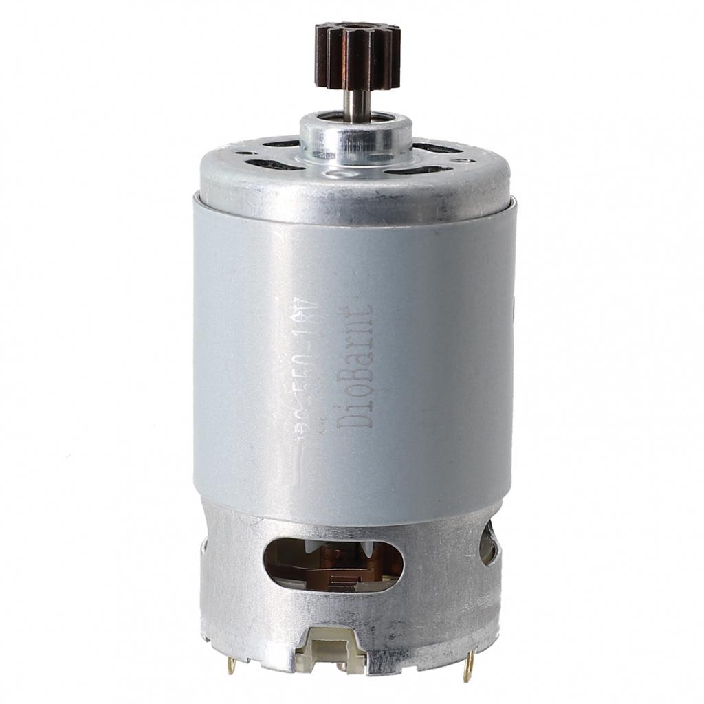 1 Pcs Motor 10mm Gear Diameter 18 V Silver & Black