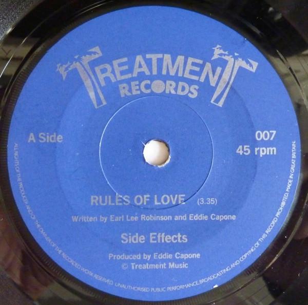 

7inch Record SIDE EFFECTS Rules Of Love 007 TREATMENT UK Reggae Ska Dub Used