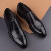 Fashion Comfortable Loafers Dress Shoes Men Top Layer Cowhide Leather Handmade Classic Casual Business Office Male's Suit Footwear Black