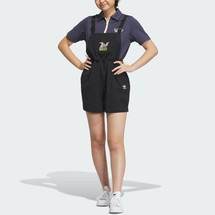adidas Originals X Disney Dumbo Short Overall Black Women IN1040