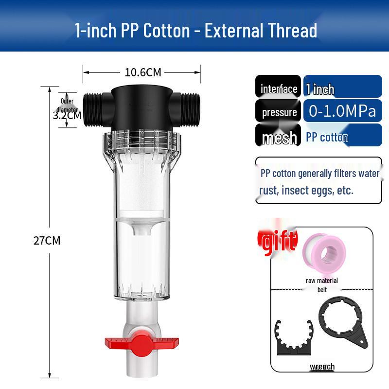 Large Capacity Fish Tank Pre-Filter and Waste Separator Pipeline