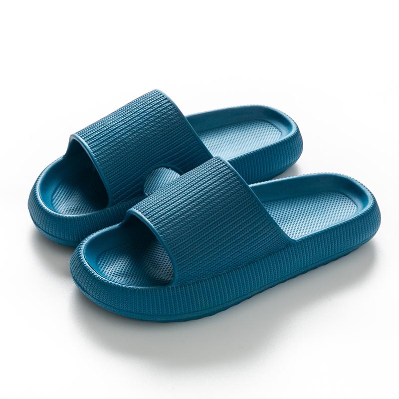 Pantofole da donna con plateau spesso, sandali da spiaggia estivi con suola morbida in Eva, per il tempo libero, da uomo, da donna, per bagno interno, scarpe antiscivolo
