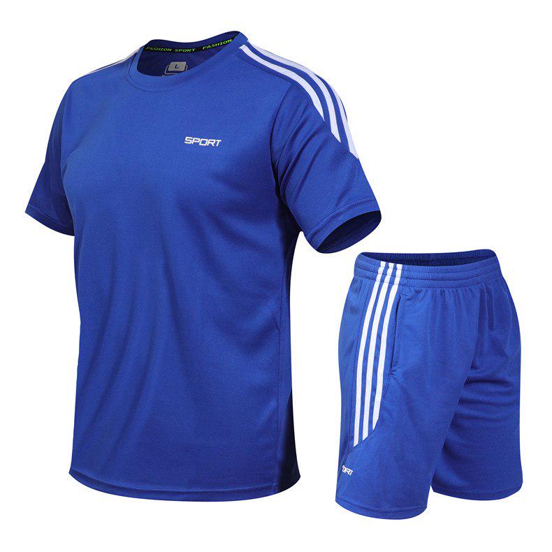 Ensemble de sport 2 pièces (tee-shirt et short) en 7 tailles (M à 5XL)