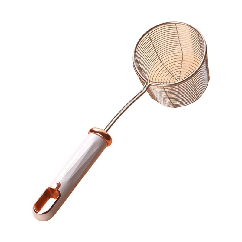 Rustfritt Stål Dypere Dørslag Skumskje Ergonomisk Håndtak Dørslag Skje Husholdnings Kjøkken Matlagingsutstyr