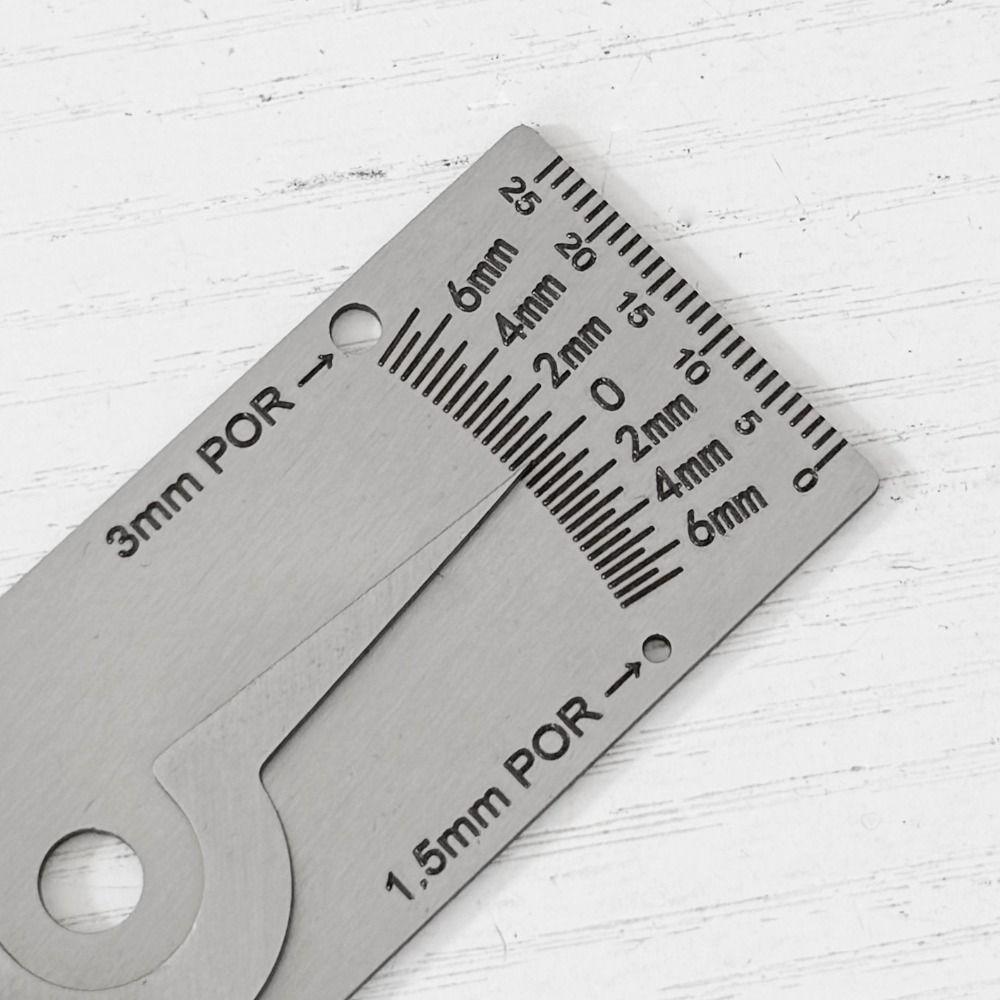 Imperial System Depth Ruler Metric Reading Fillet Weld Gauge Inspection Gauge  Welding Penetration