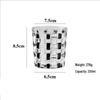 Shangqi Hand-Painted Rainbow Woven Short Glass