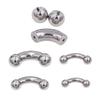 Oțel Inoxidabil 316L Cercei Piercing Mamelon Bară Curbată Mare