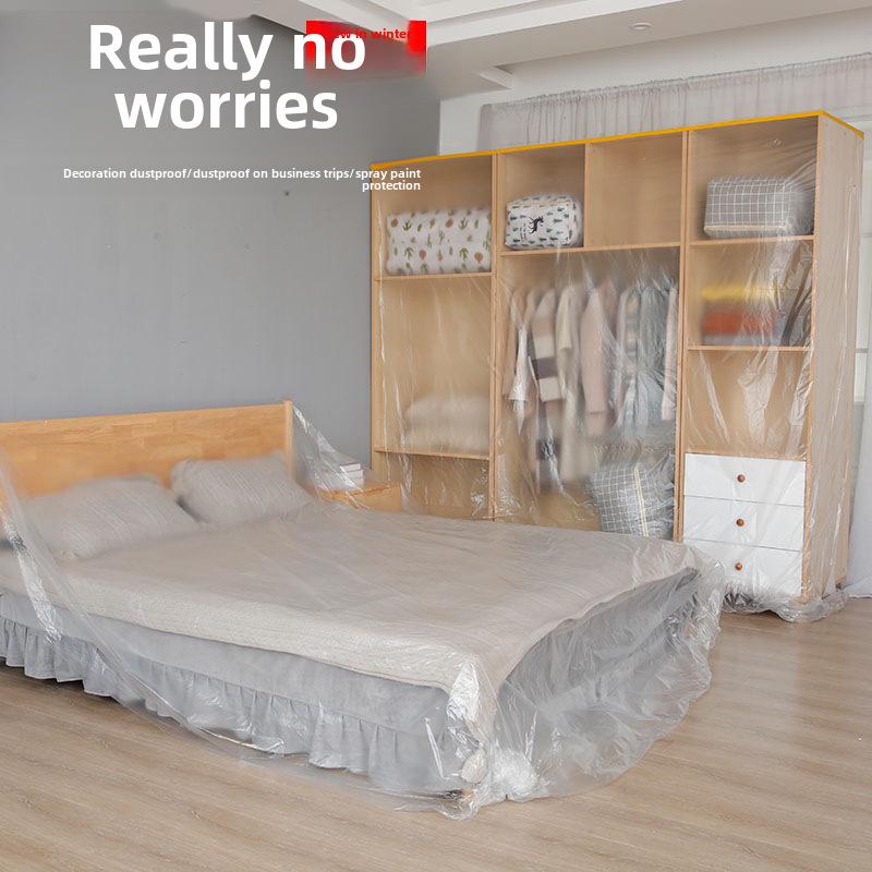 Disposable Dustproof Film: Plastic Sofa & Bed Cover for Furniture Protection