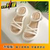 Open Toes Niche Fresh Skirt Trend Sandals 2025 Summer New Popular Fashion Versatile Outer Wear Beach Shoes