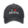 I Heart Ebitda Gift For Ebitda Lovers Baseball Cap New Hat Ball Cap Luxury Women Cap Unisex Hat Unisex Womens