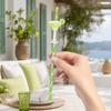 10Pcs Cocktail Paper Straws, Margarita Drink Straws with Lime Decoration, Disposable Fruit Picks for Cake And Party