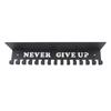 Medal Hanger Wall Mount Metal Multiple Hooks High Load Bring   Shelf for Home Entryway