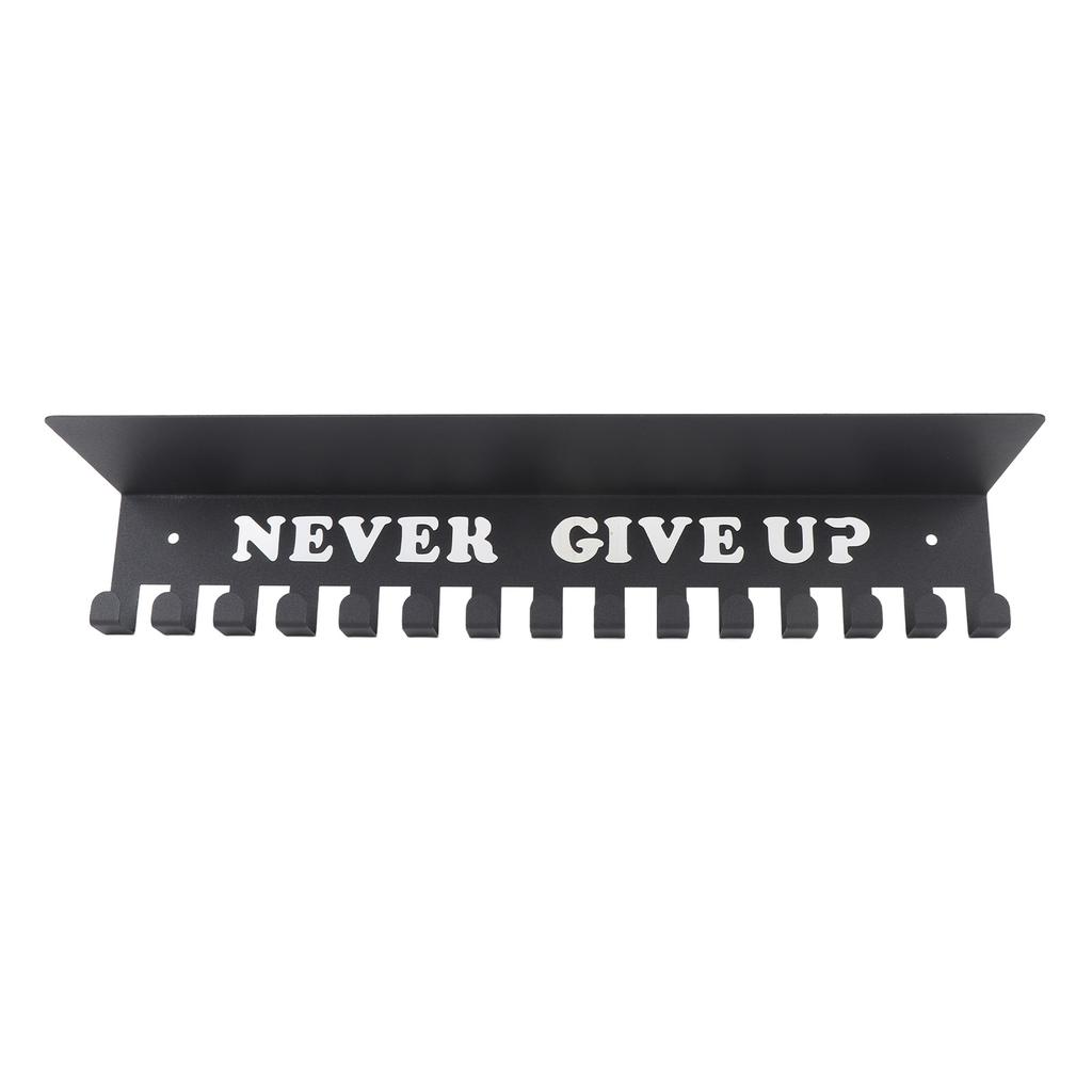 Medal Hanger Wall Mount Metal Multiple Hooks High Load Bring Shelf for Home Entryway