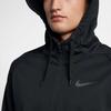 Nike Solid Color Casual Sports Knit Hooded Jacket Men Outerwear Black 931997-010