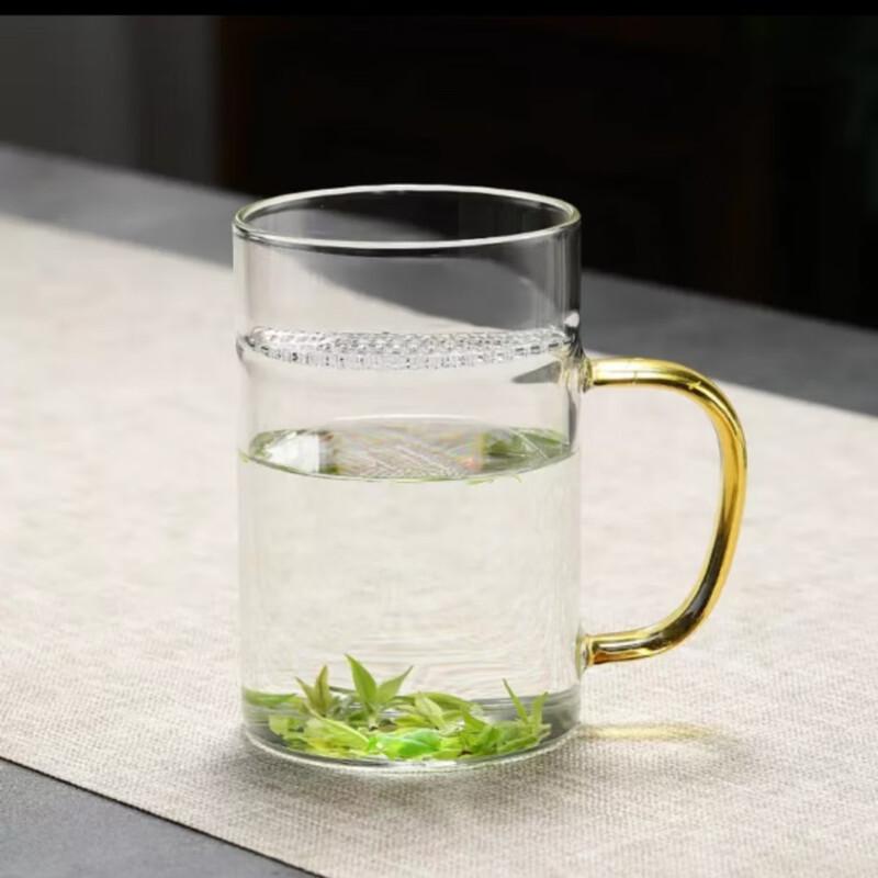 Moon Crescent Glass Tea Cup with Infuser