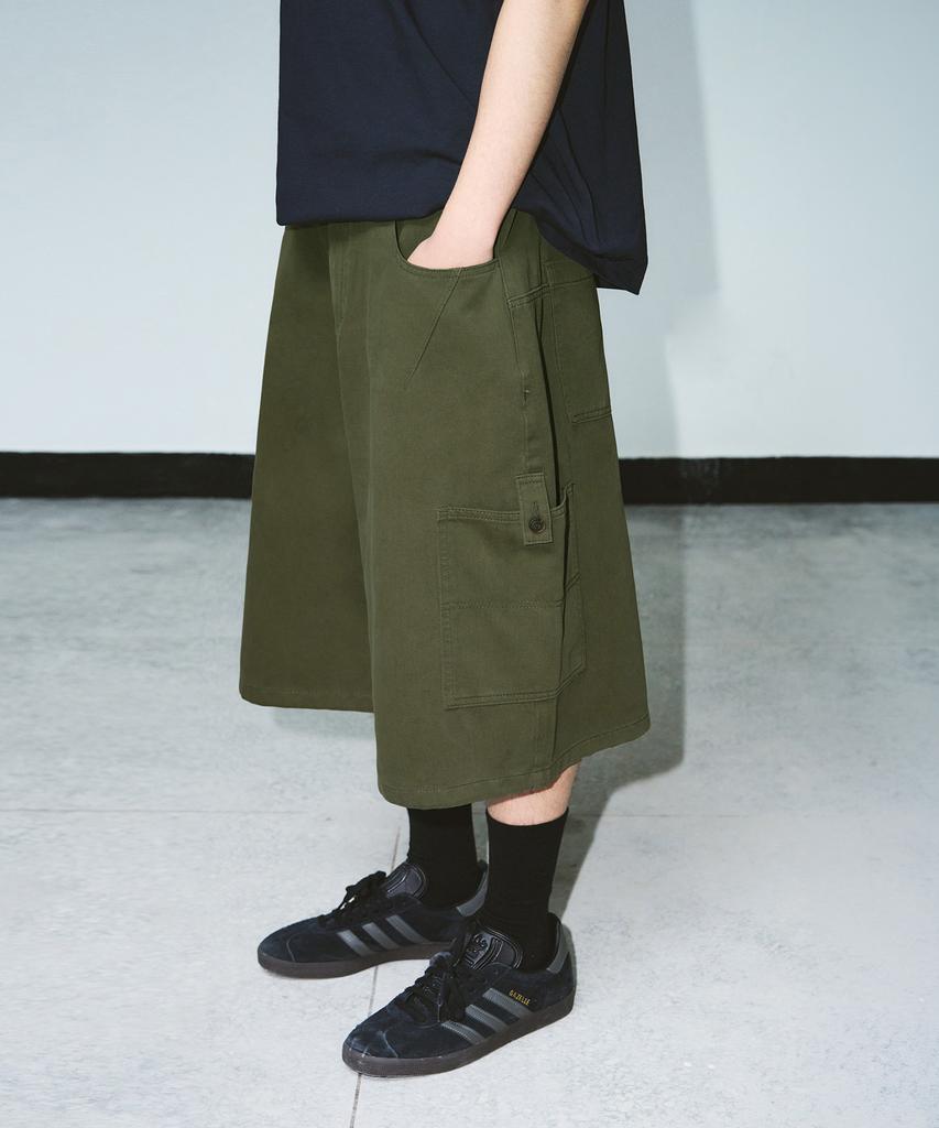 Awodeijeu Field Cargo Bermuda Cotton Pants [Khaki]