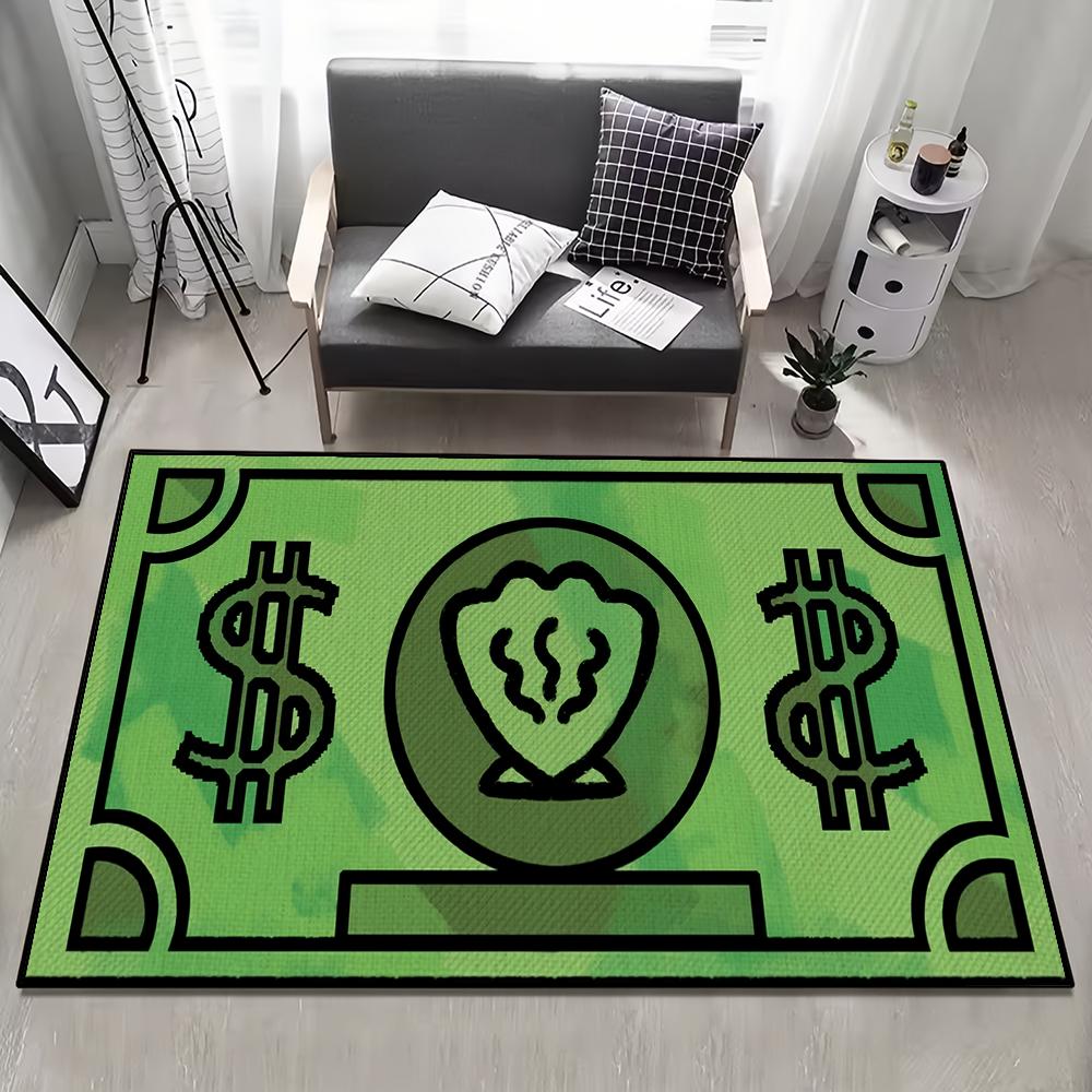 Door Mat Anti-Slip Kitchen Bedroom Coin Funny Art Handmade Tufted Rug Carpet Living S-spongebobs Room Money Entrance Decoration