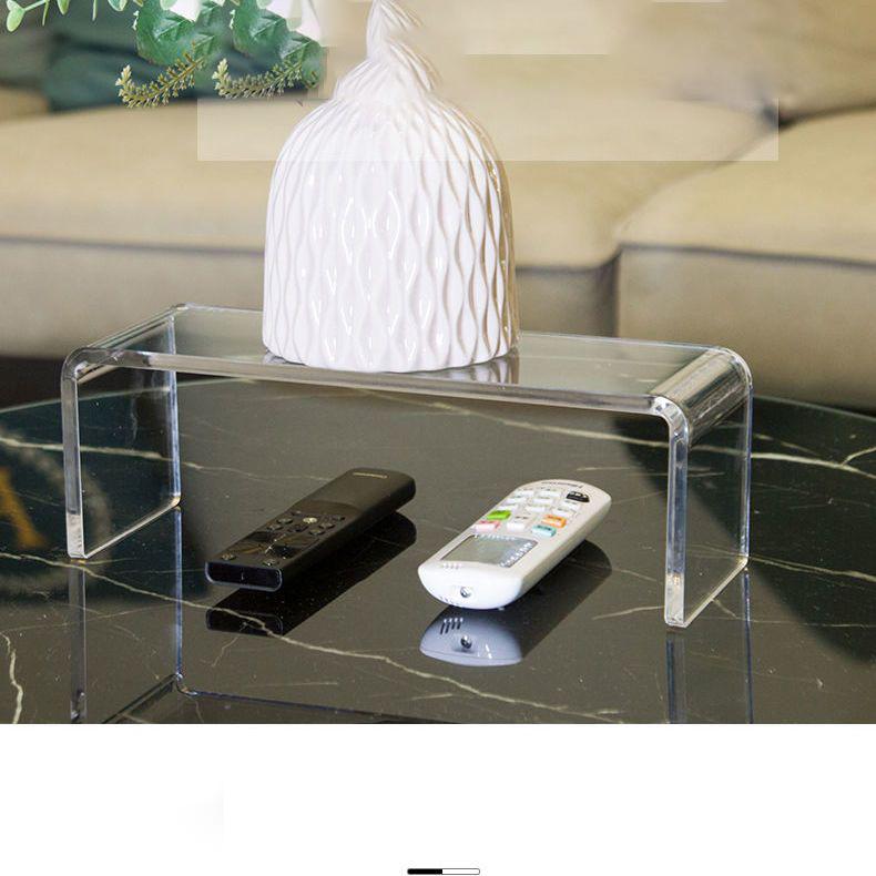 Acrylic Display Riser,Thicken 8mm Clear Display Shelf for Cupcake Stand,Figurines,Collectibles Kitchen Bathroom Home Organizer