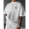 European Sizes Men'S Samurai Dragon and Sword Print T-Shirt | Casual Street Style