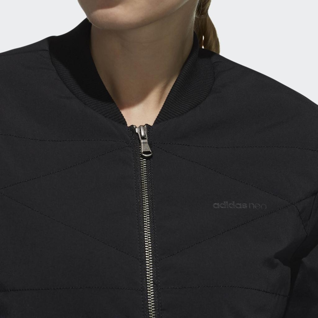 Adidas Neo Sports Woven Cotton Jacket Women Jackets Black DM4439