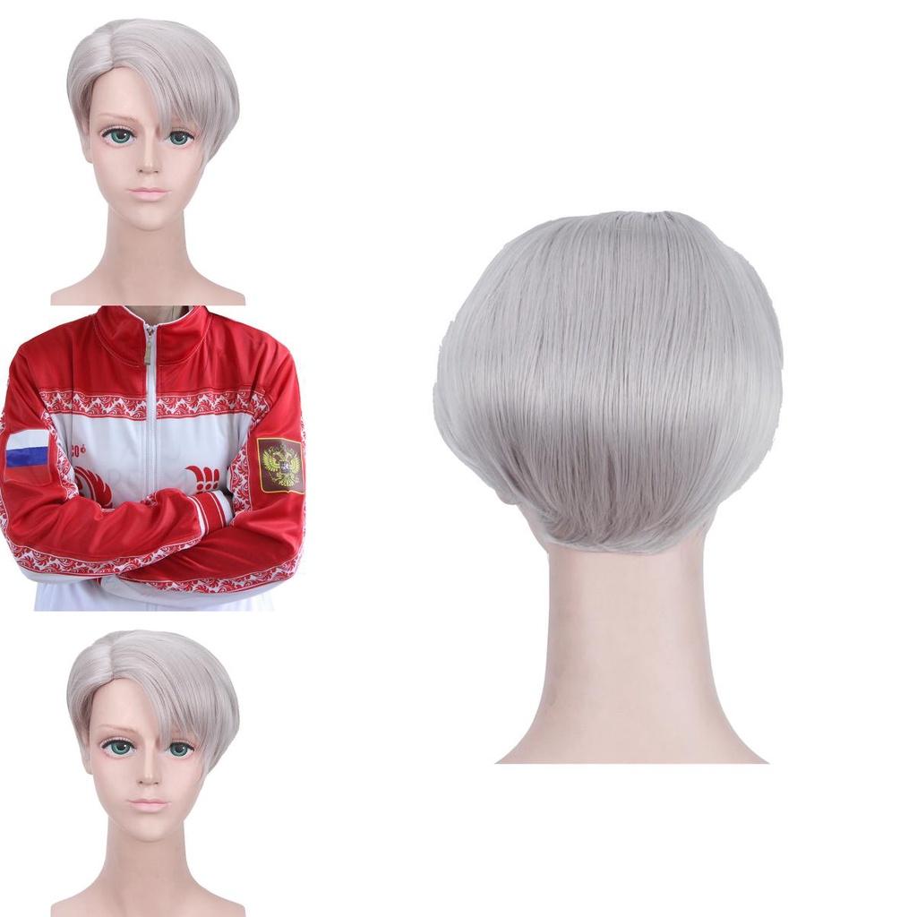 Yuri!!! On Ice Viktor Nikiforov Cosplay Kostüm mit stilvoller Sport-Jersey-Jacke und Hose