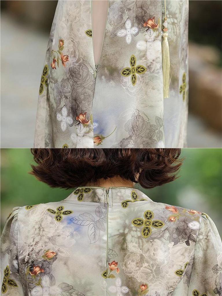 Elegant 2026 Summer Dress for Stylish Mid-Aged Women - Dignified, Generous Short-Sleeved Design