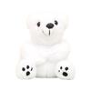 Soft Short Plush Polar Bear Keychain Fluffy Stuffed Animal Toy For Bags And Keys