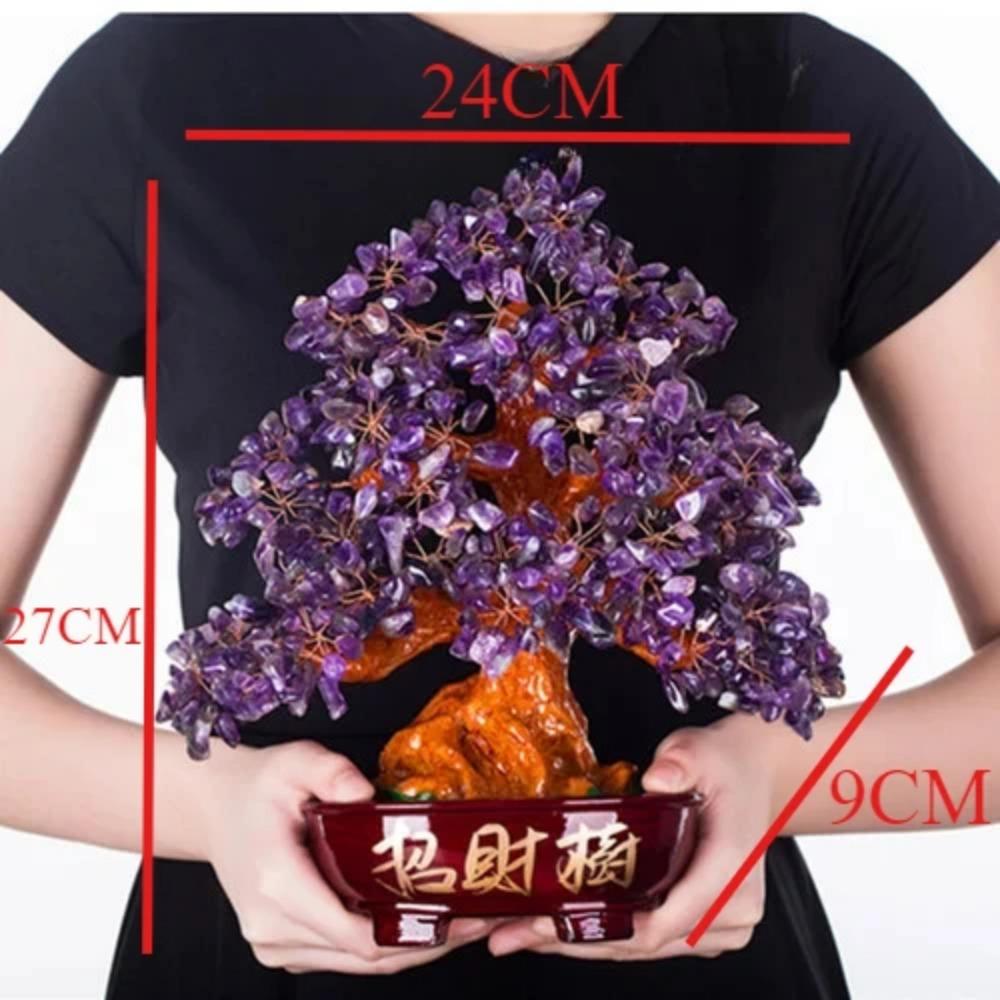 Natural Amethyst Fortune Tree Decoration Living Room Television Cabinet Home Decoration Crafts Gifts Desk Decoration Wedding
