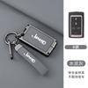 Metal Leather 5 Buttons Car Remote Key Case Cover Shell For Jeep Grand Cherokee Wagoneer Obsidian II 2021 2022 2023 Accessories AKY1