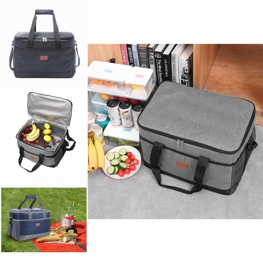 Large Capacity Thermal Lunch Box Bag 900d Frosted Oxford Cloth High Thickness Pearl Cotton Lining