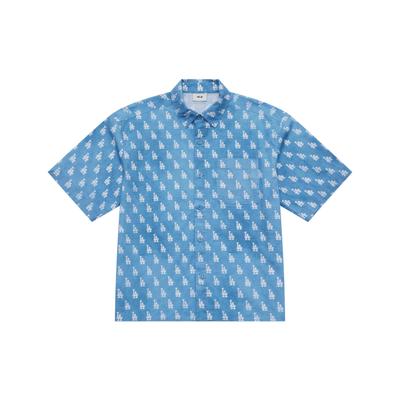 MONOGRAM SS25 Shirt Unisex Dark Blue 3AWSM0653-07BLD