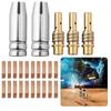 Diffusers Set Contact Tips Kit Welding Projects 25 Piece Welding Nozzle Kit 2 Nozzles 20 Contact Tips 3 Diffusers