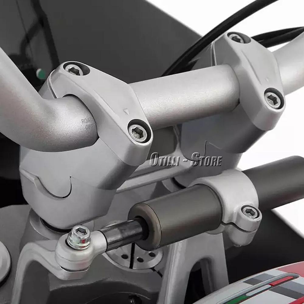 Motorcycle Accessories Handlebar Riser Handle Bar Cover Aluminum Silver For Ducati DesertX Desert X 2022 2023 2024