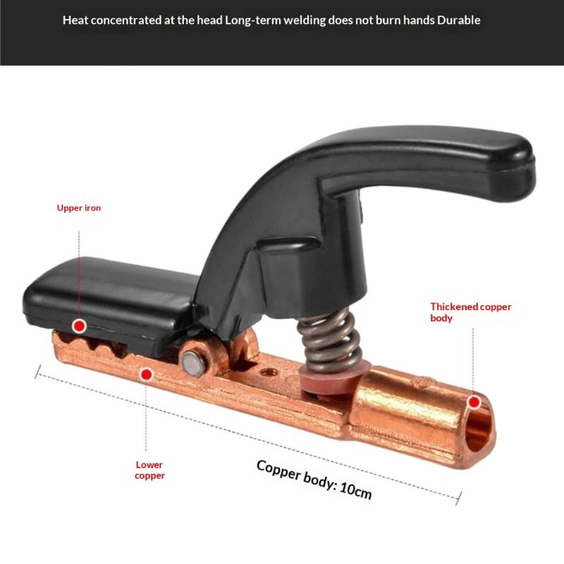 1Pcs Copper Heavy Jaw Holding Plier With Soft Handle 300 Amp Welding Electrode Holder For Arc Mma Welder